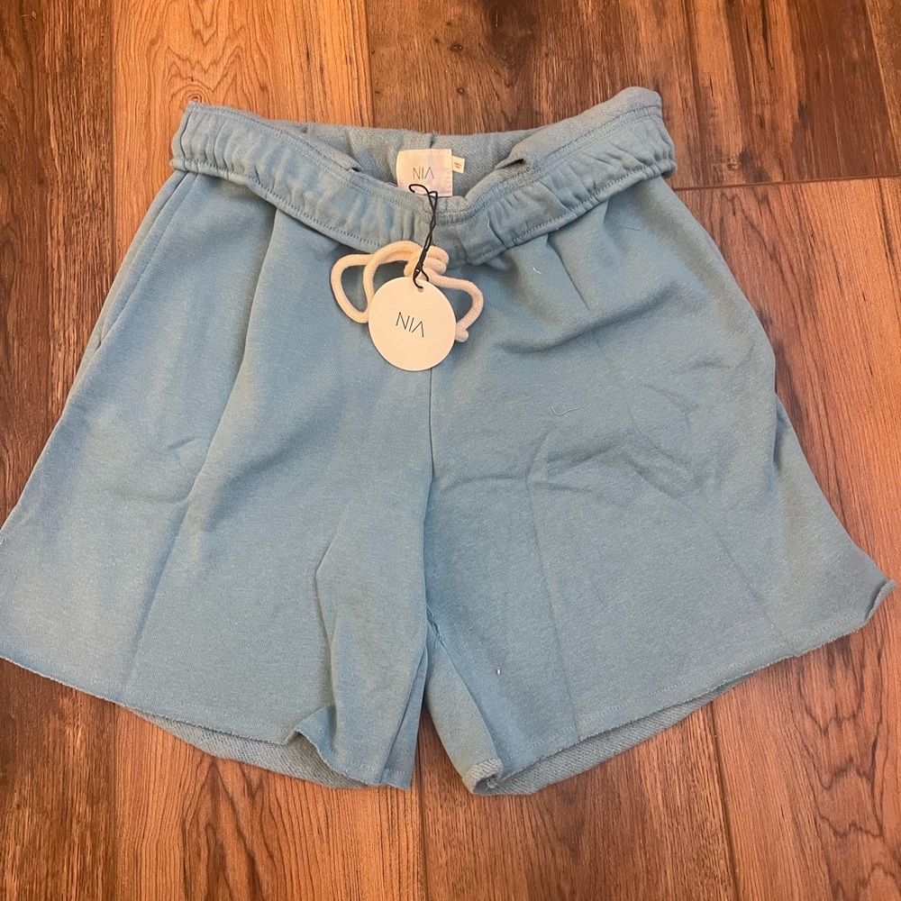 NIA Light Blue Casual Shorts